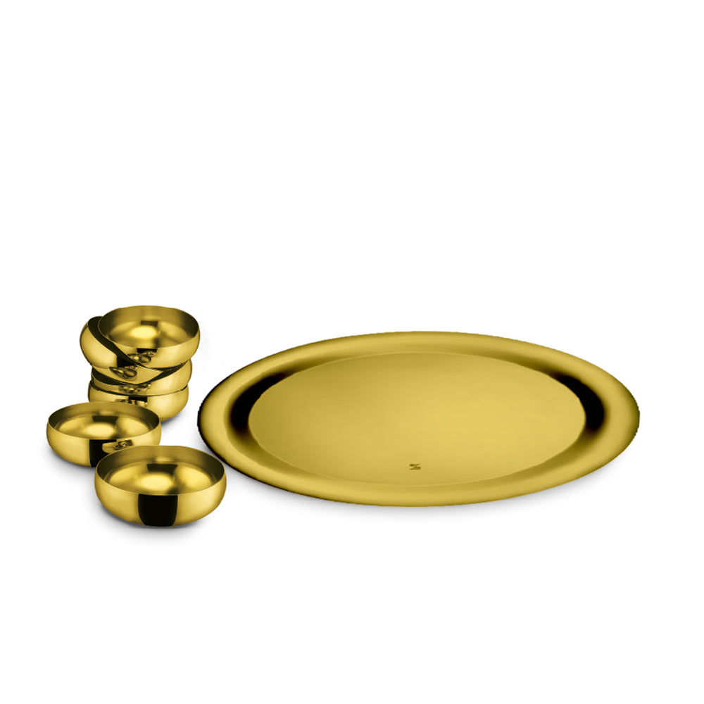 BARON - GOLD PLATED DESSERT SET LS-160-B-GP