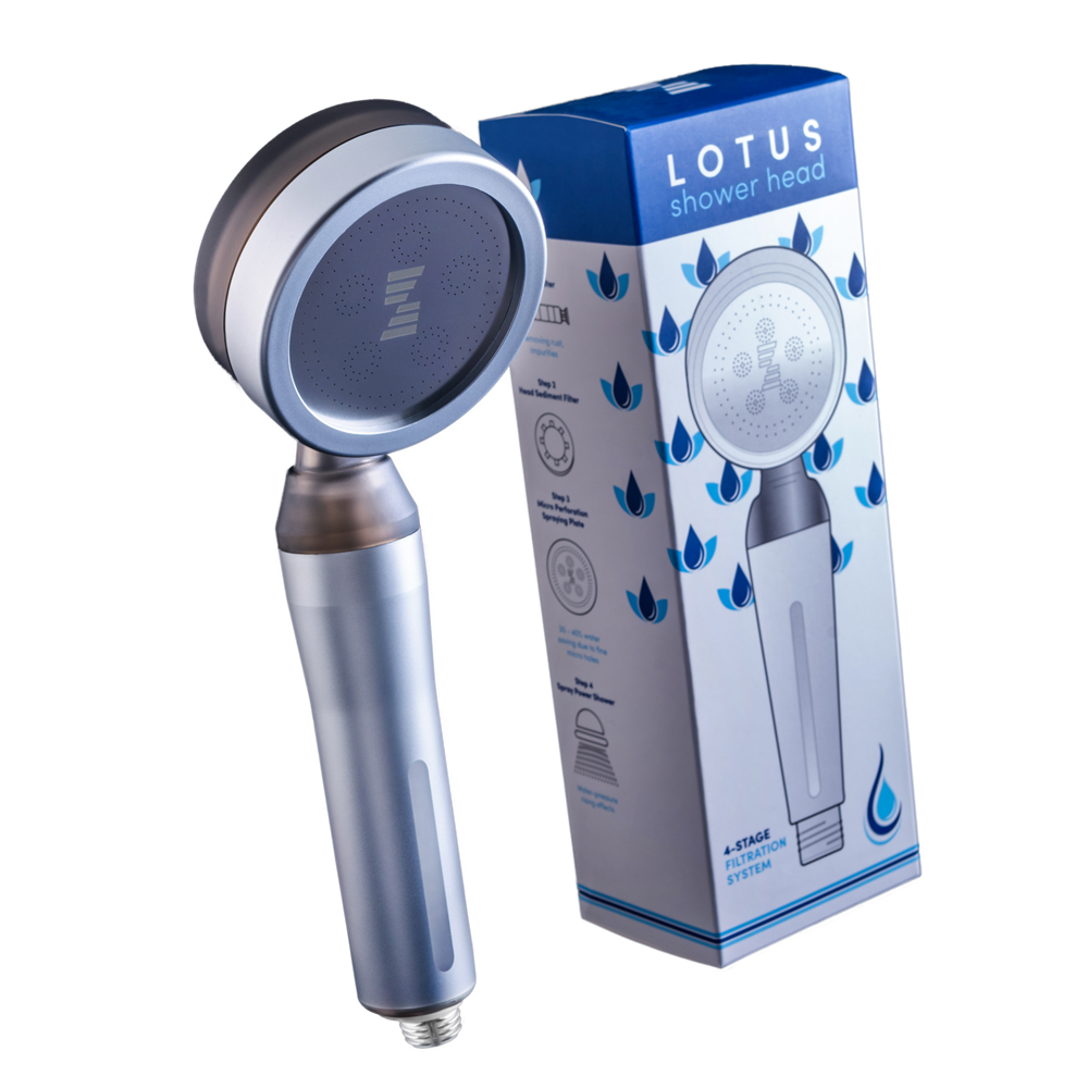 Water Purifiers LOTUS SHOWER HEAD, SILVER WTS-001SL