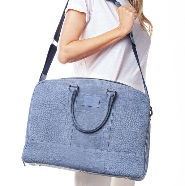 Philip Zepter Bags and Wallets BUSINESS BAG NUBUK JEANS PZB-07-NJ