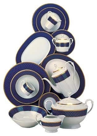 Hot & Cold Beverages COBALT ROYAL - Porcelain Set LP-812-G.