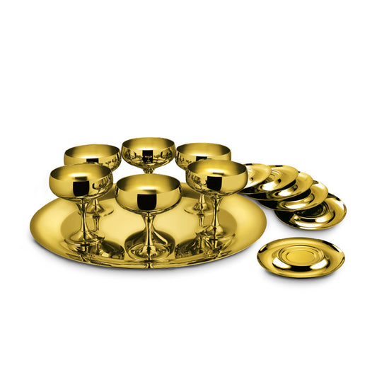 BARON - GOLD PLATED CHAMPAGNER SET LS-160-A-GP