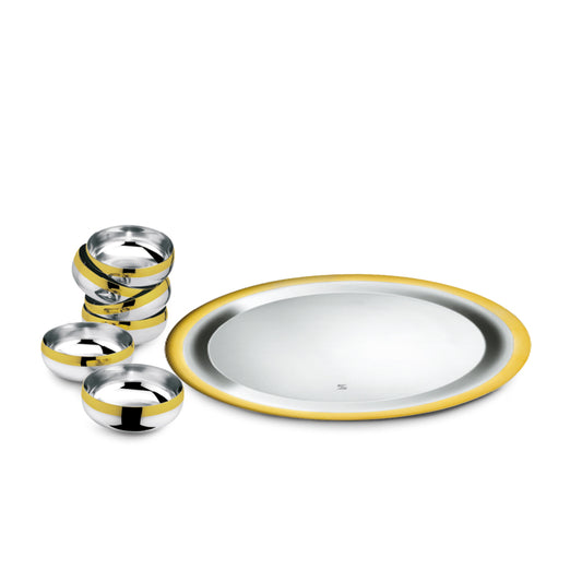 BARON - DECOR GOLD PLATED DESSERT SET LS-160-B-DG