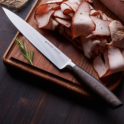 CARVING KITCHEN KNIFE (21 CM) - SMOKED OAK  KSW-014