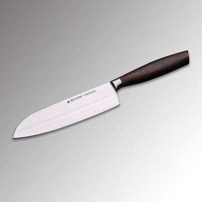 SANTOKU KITCHEN KNIFE (16 cm) - SMOKED OAK  KSW-016